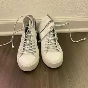 NWOB Blackstone genuine leather high top sneakers sz EU 37 US 7